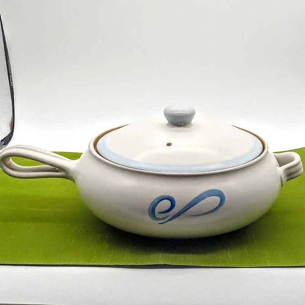 Vintage Denby Stoneware 2 Qt. Covered Casserole